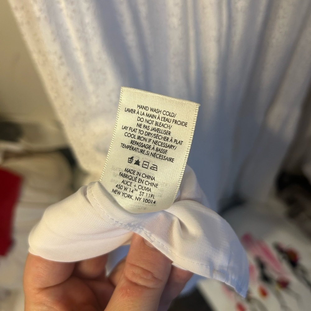 Alice + Olivia White Eyelet Halter Maxi Dress - Picture 6 of 7